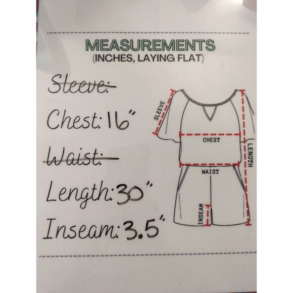 The Impeccable Pig Floral Tie  Linen Blend Romper Women MED Coastal Bohemian NWT - Picture 9 of 10